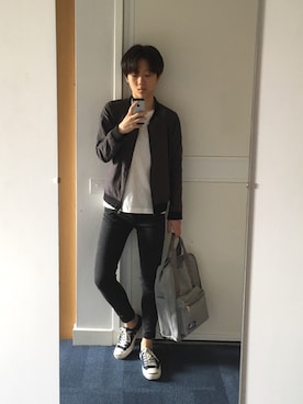 「アイテム（MA-1）」を使った、selenoさん（レディース・160cm・20代）の夏コーディネート