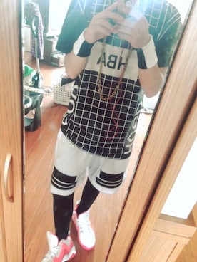 「hba」｜「アイテム（その他）」を使った、えいきさん（メンズ・165cm）の夏コーディネート