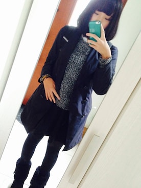 「other.（アザー）のアイテム（トレンチコート）」を使った、kufy*さん（レディース・165cm）の秋コーディネート