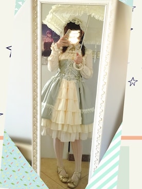 「BABY, THE STARS SHINE BRIGHT」｜「アイテム（ワンピース）」を使った、ナノカさん（レディース・168cm）の春コーディネート