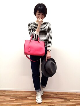 「HITCH HIKE MARKET（ヒッチハイクマーケット）のアイテム」を使った、KUROさん（レディース・158cm）の秋コーディネート