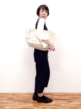 「HITCH HIKE MARKET（ヒッチハイクマーケット）のアイテム」を使った、KUROさん（レディース・158cm）の秋コーディネート