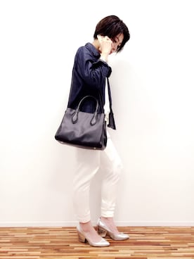 「HITCH HIKE MARKET（ヒッチハイクマーケット）のアイテム」を使った、KUROさん（レディース・158cm）の秋コーディネート