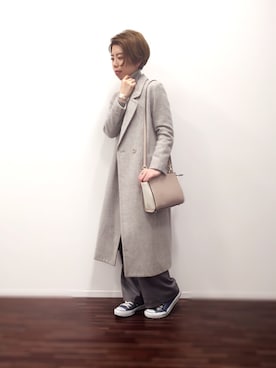「SNIDEL（スナイデル）のアイテム（その他アウター）」を使った、KUROさん（レディース・158cm）の秋コーディネート