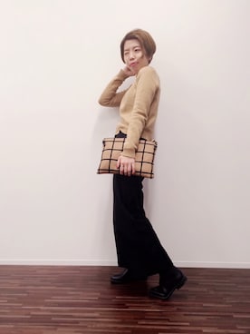 「ELFORBR（エルフォーブル）のアイテム」を使った、KUROさん（レディース・158cm）の秋コーディネート