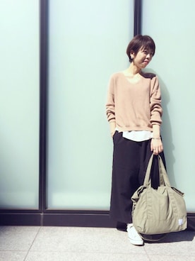 「アイテム（ブレスレット）」を使った、KUROさん（レディース・158cm）の春コーディネート