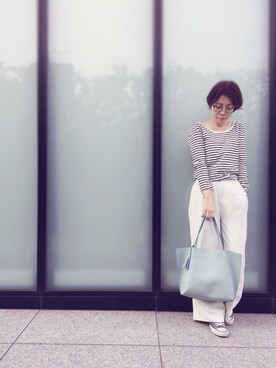 「アイテム（ブレスレット）」を使った、KUROさん（レディース・158cm）の春コーディネート