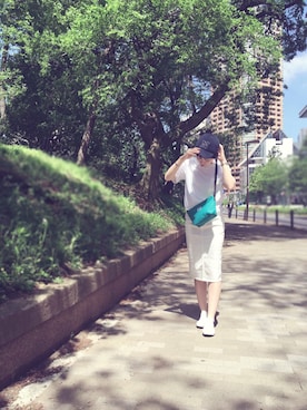 「ELFORBR（エルフォーブル）のアイテム」を使った、KUROさん（レディース・158cm）の夏コーディネート