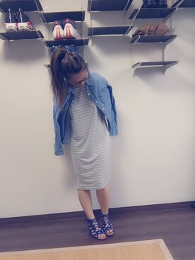 Umechanさん（レディース・156cm）の夏コーディネート