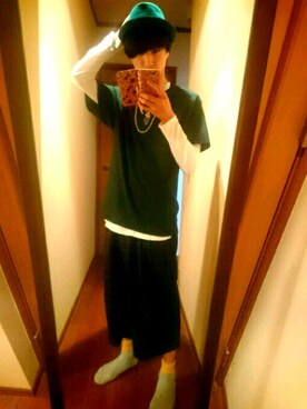 「REBTRAIT（レブトレイト）のアイテム」を使った、おたべさん（メンズ・179cm）の夏コーディネート