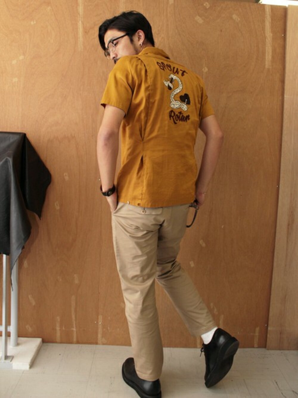 Yusukeさんの「SPOUT bowling shirt / ボウリングシャツ / 刺繍（ROTAR）」を使ったコーディネート