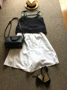 「Santelli Francesca（サンテッリフランチェスカ）のアイテム」を使った、しらたま子さん（レディース・152cm）の秋コーディネート