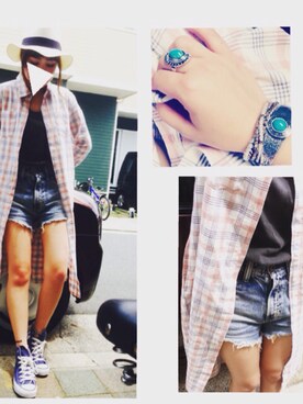 み。さん（レディース・154cm）の夏コーディネート