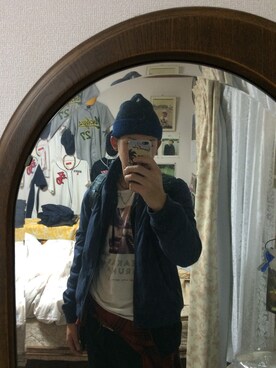 「アイテム（ブルゾン）」を使った、Koki Naritaさん（メンズ・183cm・10代）の冬コーディネート