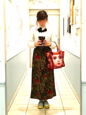 「jouetie（ジュエティ）のアイテム（PC・スマホグッズ/家電）」を使った、笹さん（レディース・157cm）の秋コーディネート