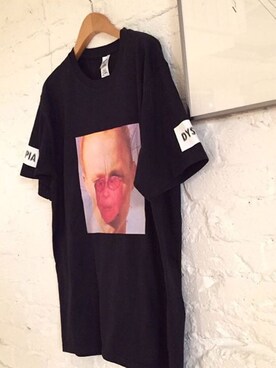 「Utopia Dystopiaのアイテム（Tシャツ/カットソー、ブラック系）」を使った、U_Dystopiaさん（レディース）の秋コーディネート