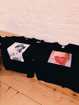 「Utopia Dystopiaのアイテム（Tシャツ/カットソー、ブラック系）」を使った、U_Dystopiaさん（レディース）の秋コーディネート