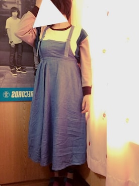 「ゆるカジ」｜「アイテム（スウェット）」を使った、さぼてんさん（レディース・155cm）の春コーディネート