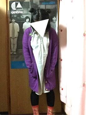 「ハロウィン」｜「アイテム（シャツワンピース）」を使った、さぼてんさん（レディース・155cm）の秋コーディネート