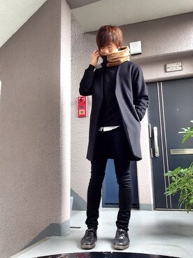 「HARE（ハレ）のアイテム（その他アウター）」を使った、youkiさん（メンズ・177cm）の冬コーディネート