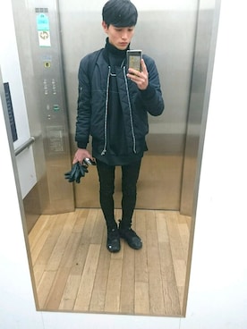 「LAD MUSICIAN（ラッドミュージシャン）のアイテム（ナイロンジャケット）」を使った、たくみんさん（メンズ・168cm）の春コーディネート