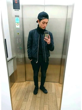 「LAD MUSICIAN（ラッドミュージシャン）のアイテム（ナイロンジャケット）」を使った、たくみんさん（メンズ・168cm）の春コーディネート