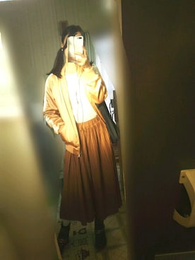 「UNITED ARROWS（ユナイテッドアローズ）のアイテム（スタジャン）」を使った、ひみこさん（レディース・159cm）の秋コーディネート