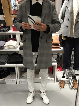 「黒ニット」｜たろぽさん（メンズ・178cm）の秋コーディネート