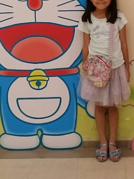 「fafa（フェフェ）のアイテム（バッグ）」を使った、K familyさん（キッズ・120cm）の夏コーディネート