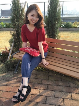 MihoUesugiさん（レディース・154cm）の春コーディネート