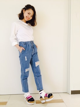MihoUesugiさん(レディース・154cm)の春コーディネート