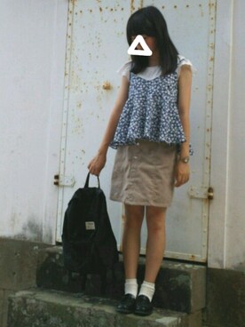 「Dip Drops（Dip Drops）のアイテム」を使った、ささかまさん（レディース・155cm）の秋コーディネート