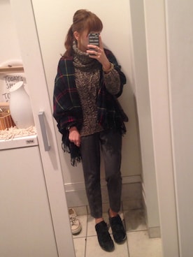 「UPTIGHT（アップタイト）のアイテム」を使った、Chisato  さん（レディース・157cm）の冬コーディネート