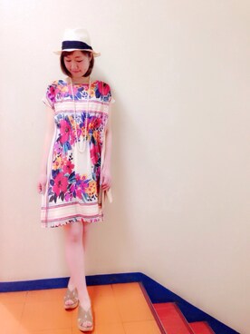 「KATHARINE ROSS（キャサリンロス）のアイテム（帽子）」を使った、tomoさん（レディース・162cm）の春コーディネート