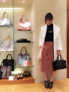 「KATHARINE ROSS（キャサリンロス）のアイテム（その他アウター）」を使った、tomoさん（レディース・162cm）の秋コーディネート