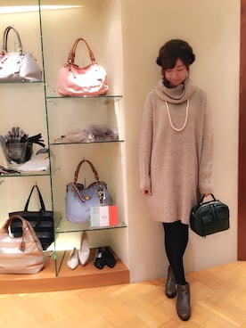 「KATHARINE ROSS（キャサリンロス）のアイテム（ブーツ）」を使った、tomoさん（レディース・162cm）の秋コーディネート