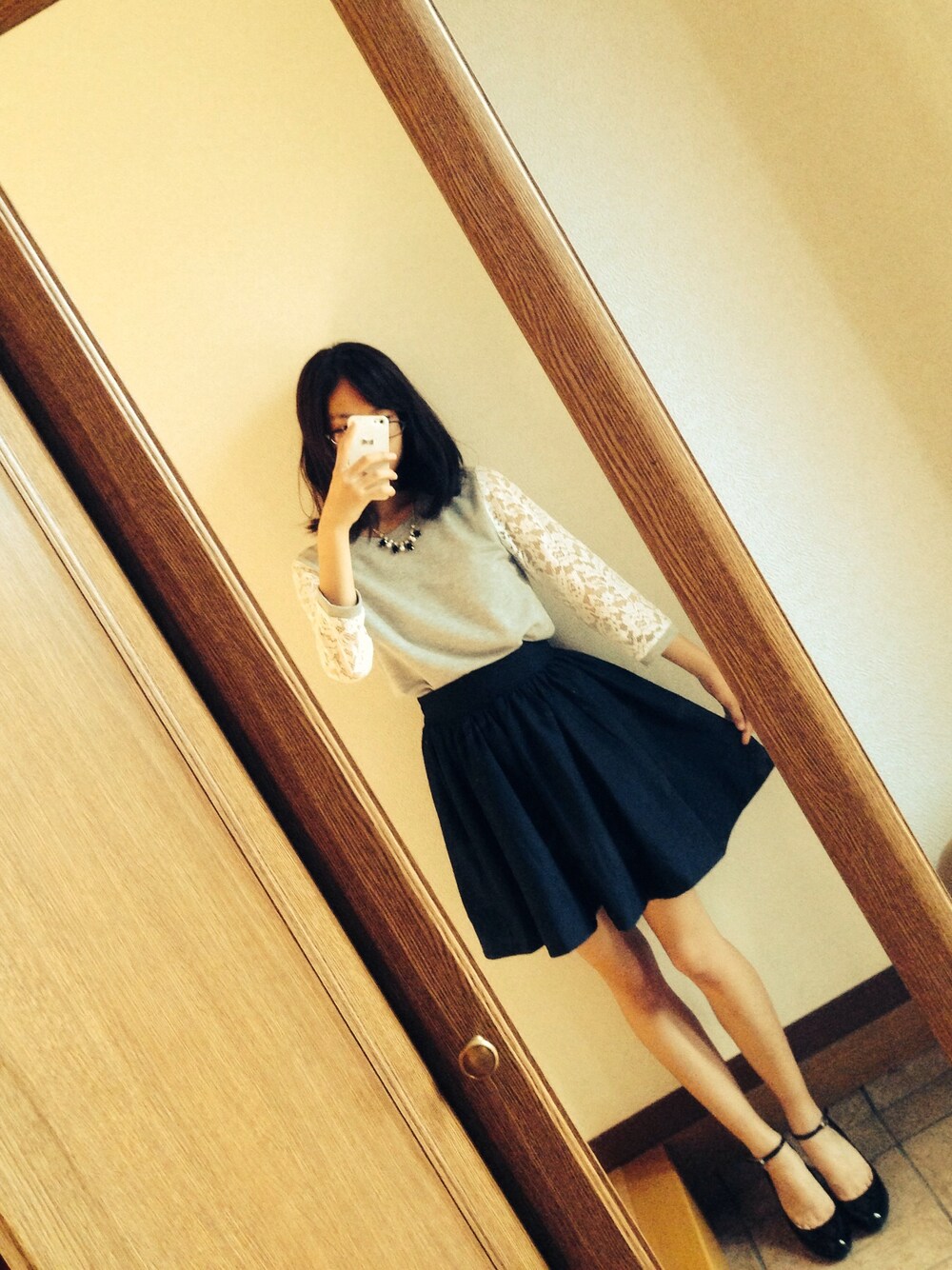 「秋のコーデ、秋、autumn、C.D.S BASIC、Japan、kyoto」｜「C.D.S BASICのアイテム（スウェット、グレー系）」を使った、＊Chisato＊さん（レディース・161cm）の秋コーディネートの1枚目の写真