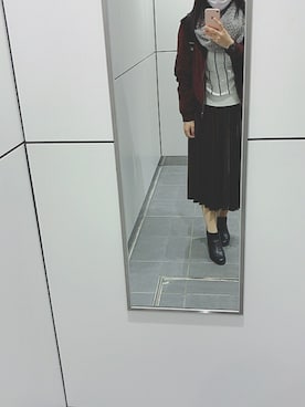 「archives（アルシーヴ）のアイテム（MA-1）」を使った、Naさん（レディース・152cm）の秋コーディネート