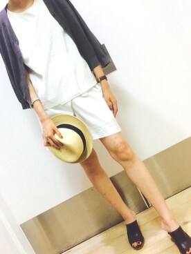 「Devinette」｜「アイテム（サンダル）」を使った、すぐりさん（レディース・169cm）の夏コーディネート