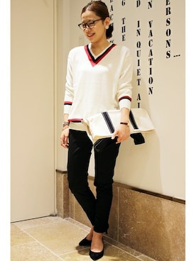 ivory court ランドマークプラザ店スタッフさん(レディース・161cm)の夏コーディネート