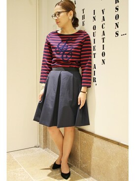 ivory court ランドマークプラザ店スタッフさん(レディース・161cm)の秋コーディネート