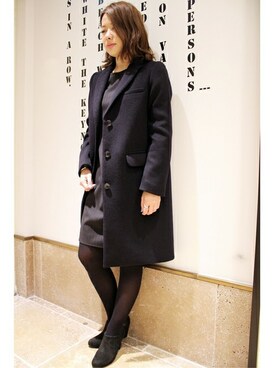 ivory court　ランドマークプラザ店スタッフさん（レディース・161cm）の秋コーディネート
