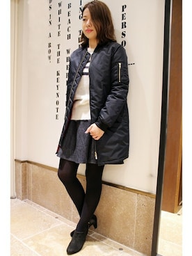 ivory court ランドマークプラザ店スタッフさん(レディース・161cm)の秋コーディネート