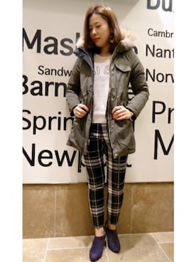 ivory court　ランドマークプラザ店スタッフさん（レディース・161cm）の冬コーディネート