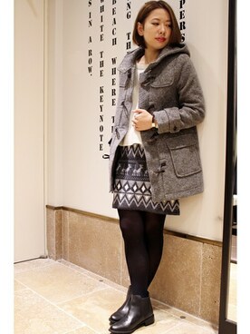 ivory court　ランドマークプラザ店スタッフさん（レディース・161cm）の冬コーディネート