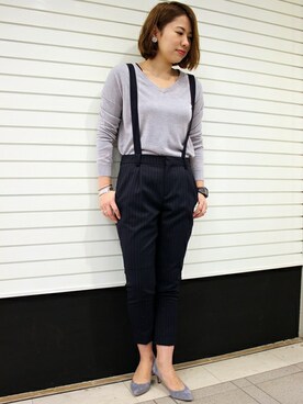 ivory court ランドマークプラザ店スタッフさん(レディース・161cm)の冬コーディネート