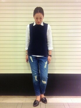 ivory court ランドマークプラザ店スタッフさん(レディース・161cm)の春コーディネート