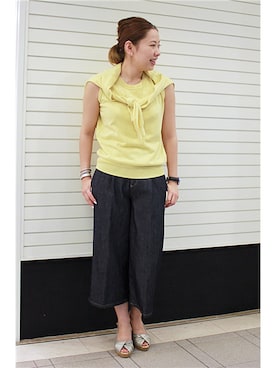 ivory court　ランドマークプラザ店スタッフさん（レディース・161cm）の夏コーディネート