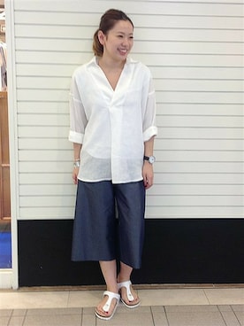ivory court　ランドマークプラザ店スタッフさん（レディース・161cm）の夏コーディネート