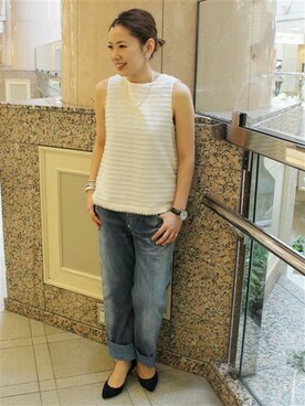 ivory court　ランドマークプラザ店スタッフさんのコーディネート